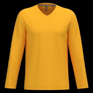 T-shirt col V manches longues homme – Image 74
