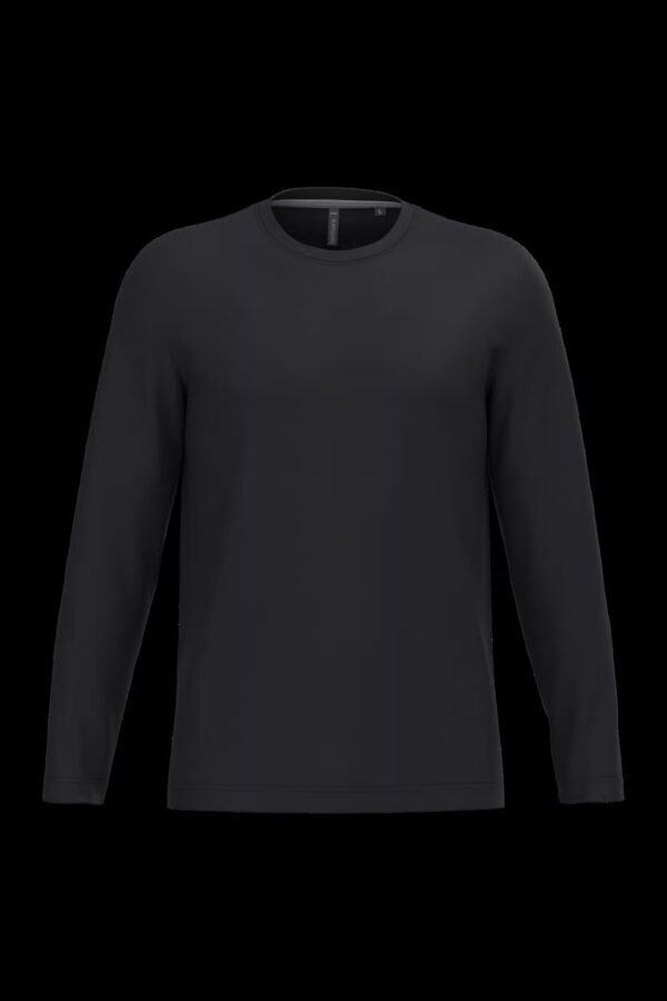 T-shirt col rond manches longues homme