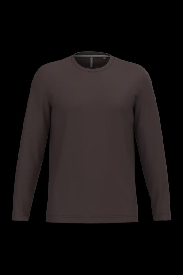 T-shirt col rond manches longues homme