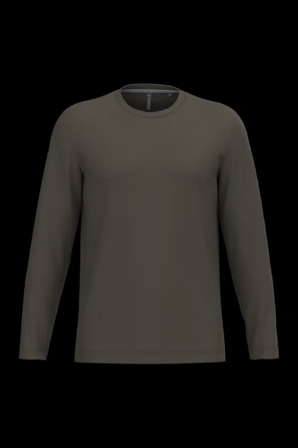 T-shirt col rond manches longues homme