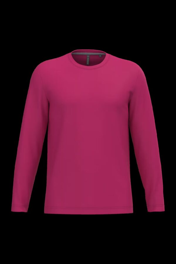 T-shirt col rond manches longues homme
