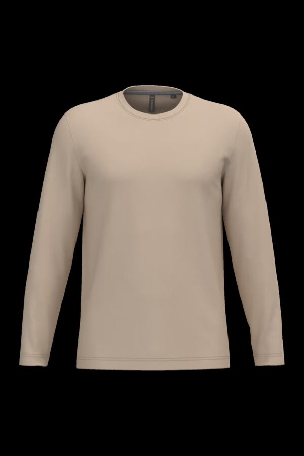 T-shirt col rond manches longues homme