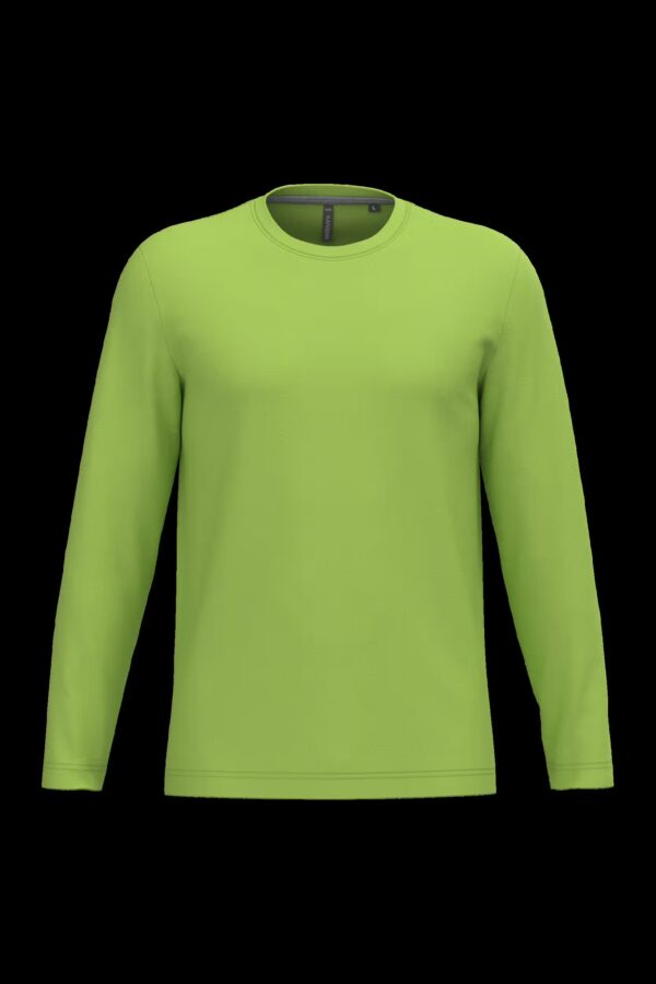T-shirt col rond manches longues homme