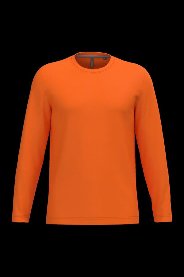 T-shirt col rond manches longues homme