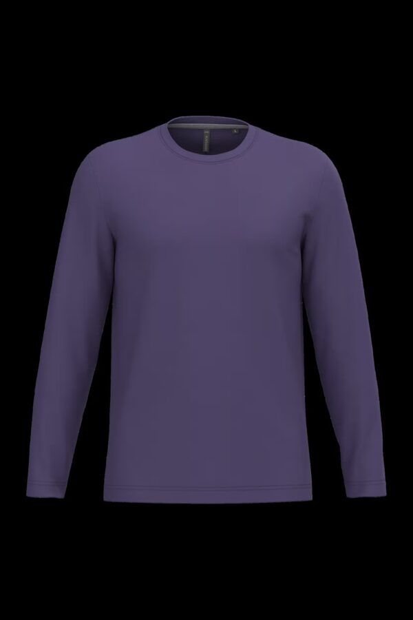 T-shirt col rond manches longues homme
