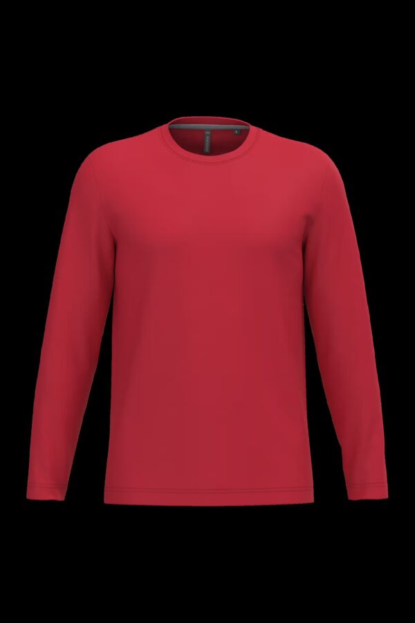 T-shirt col rond manches longues homme