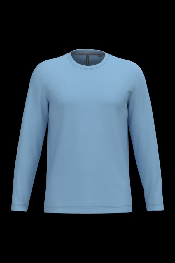 T-shirt col rond manches longues homme