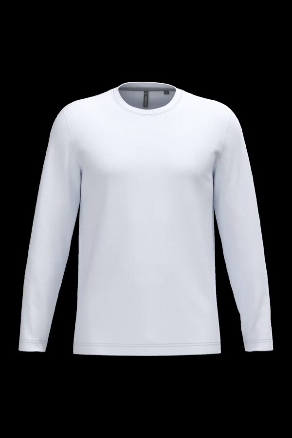 T-shirt col rond manches longues homme