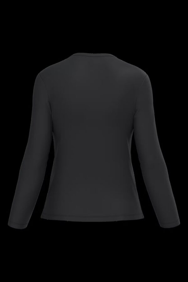 T-shirt col V manches longues femme