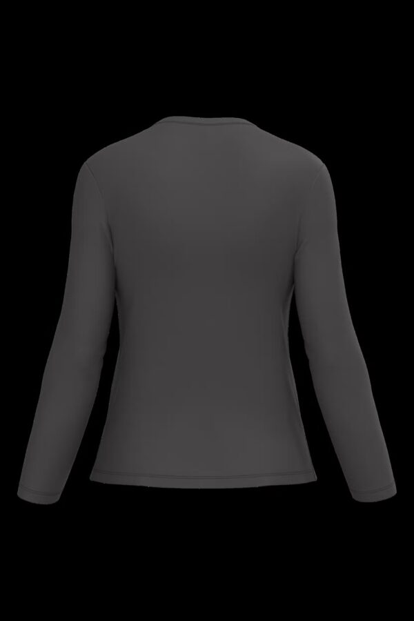 T-shirt col V manches longues femme