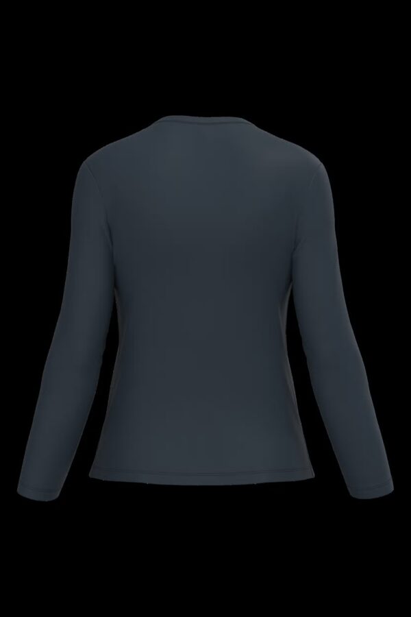 T-shirt col V manches longues femme