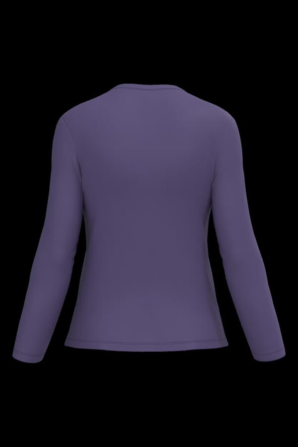 T-shirt col V manches longues femme