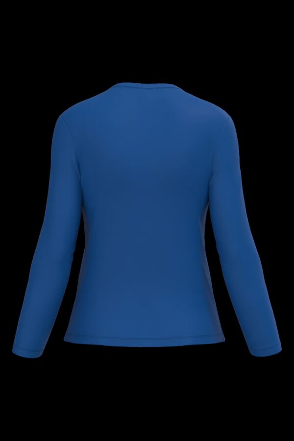T-shirt col V manches longues femme