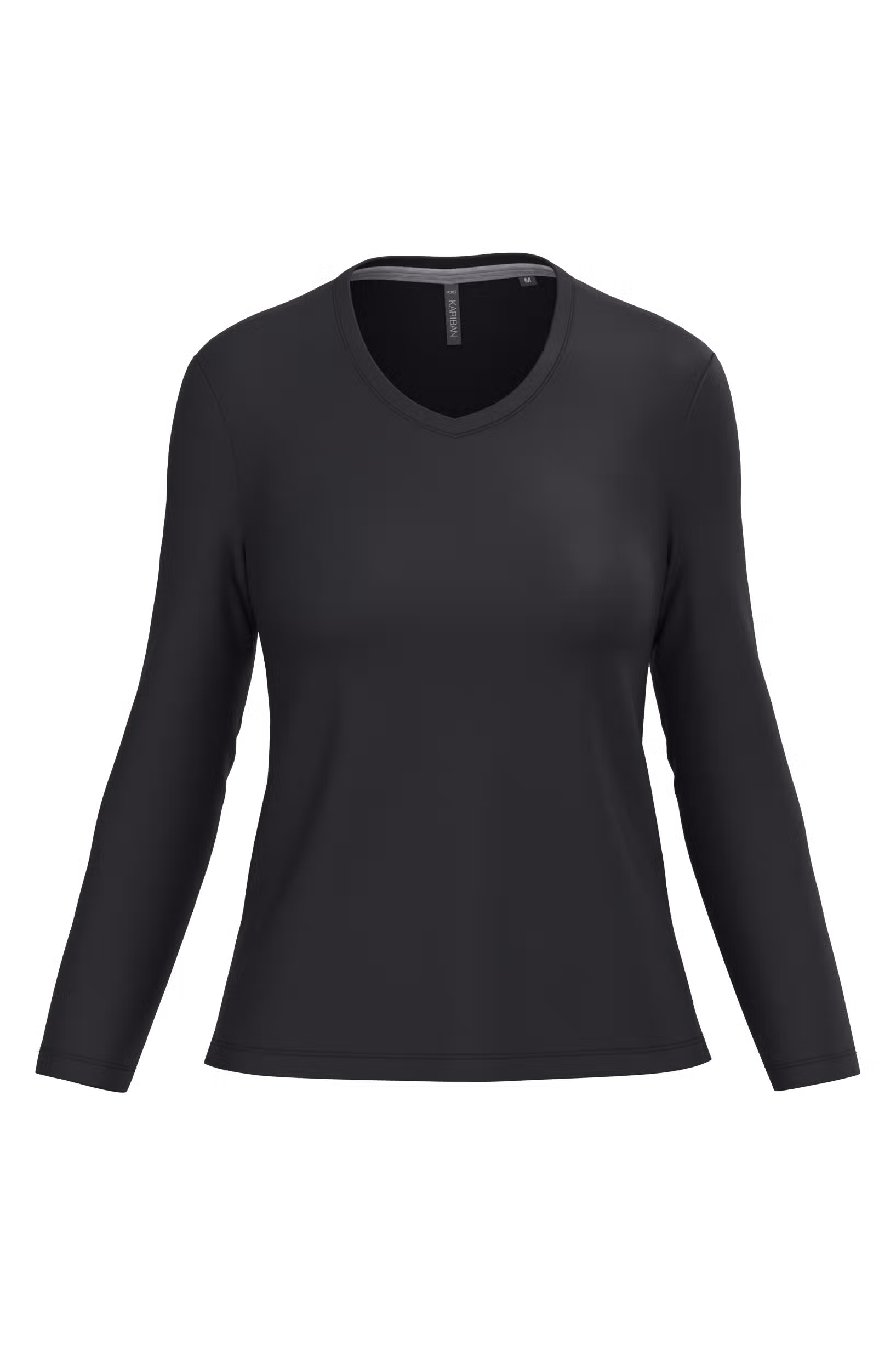 T-shirt col V manches longues femme – Image 13