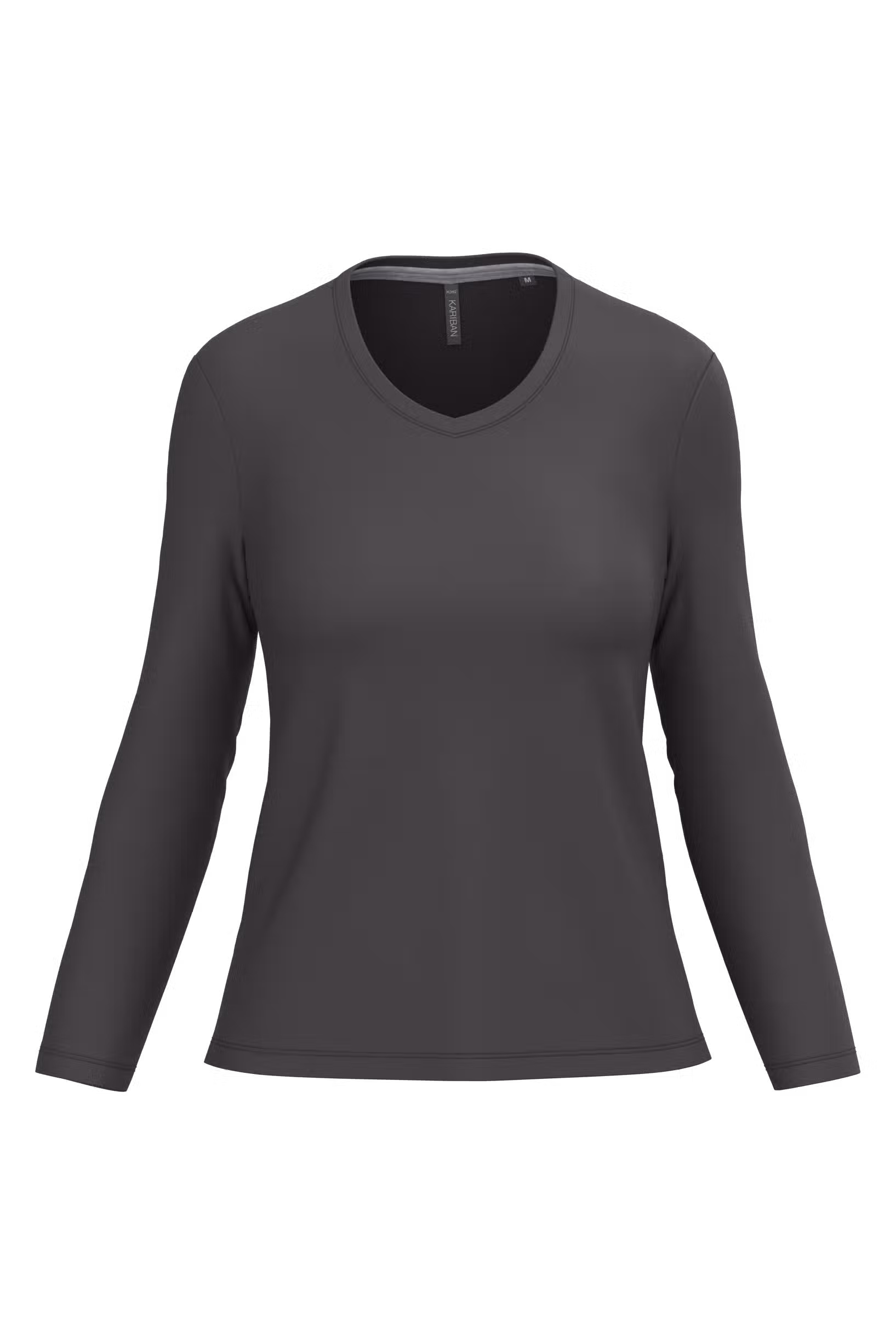 T-shirt col V manches longues femme – Image 22