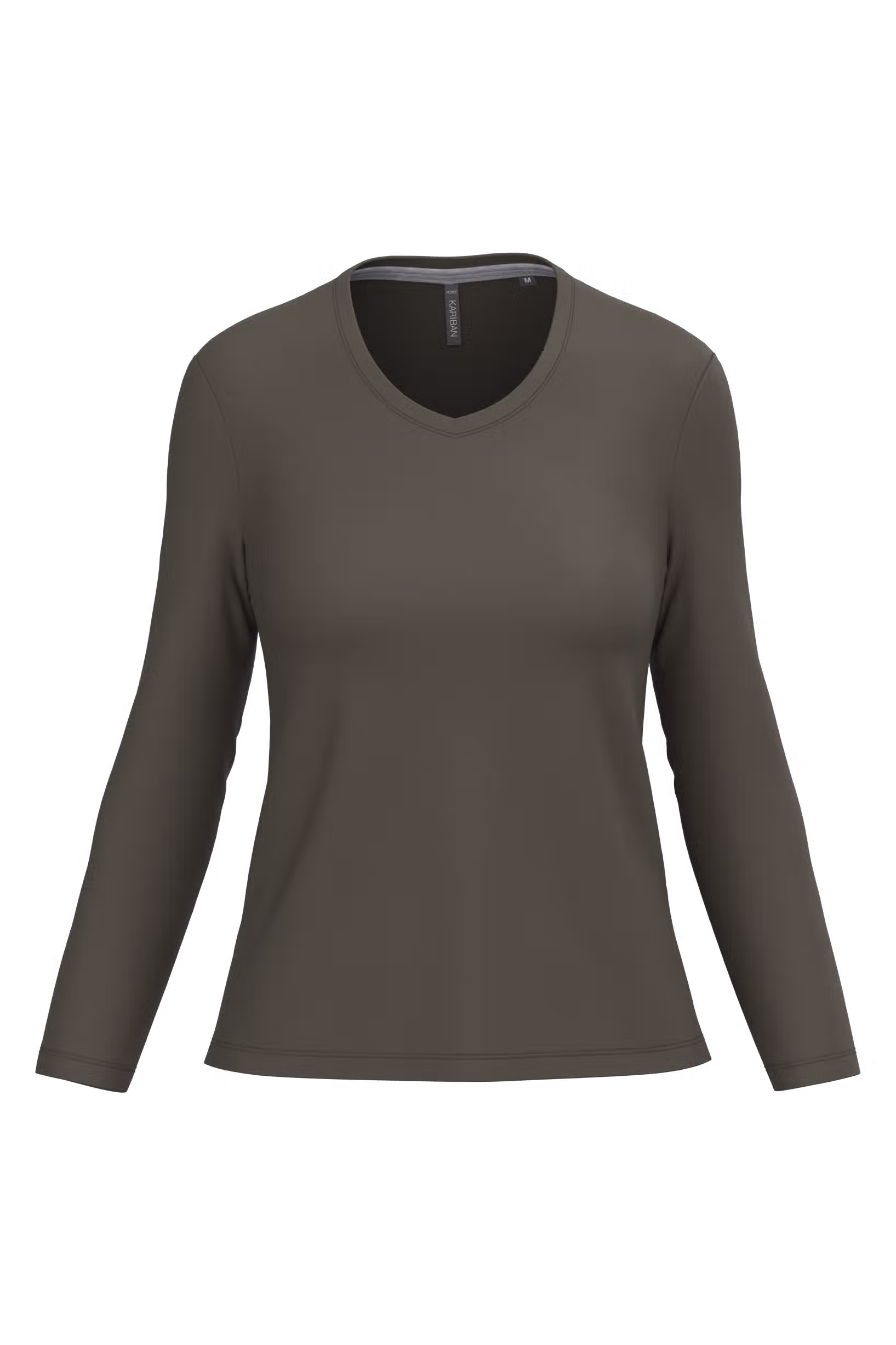 T-shirt col V manches longues femme – Image 25