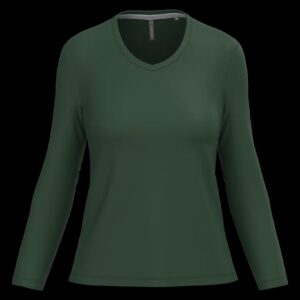 T-shirt col V manches longues femme – Image 28