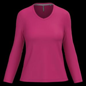 T-shirt col V manches longues femme – Image 31