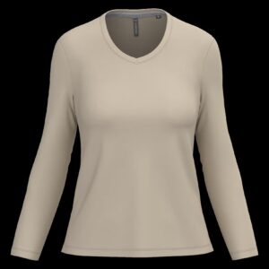 T-shirt col V manches longues femme – Image 40