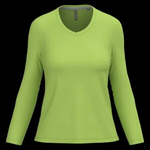 T-shirt col V manches longues femme – Image 43