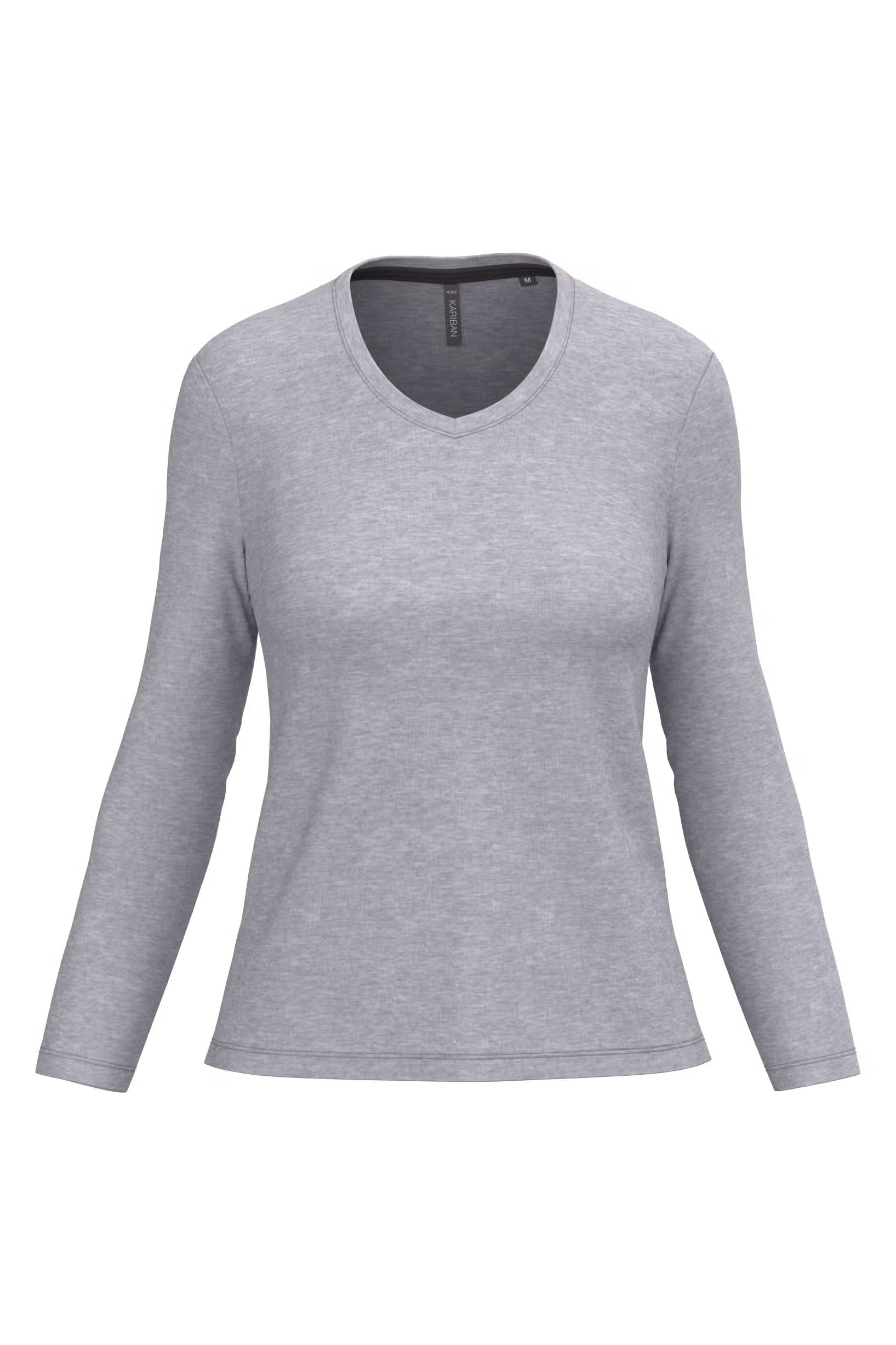 T-shirt col V manches longues femme – Image 52