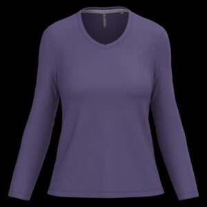 T-shirt col V manches longues femme – Image 55