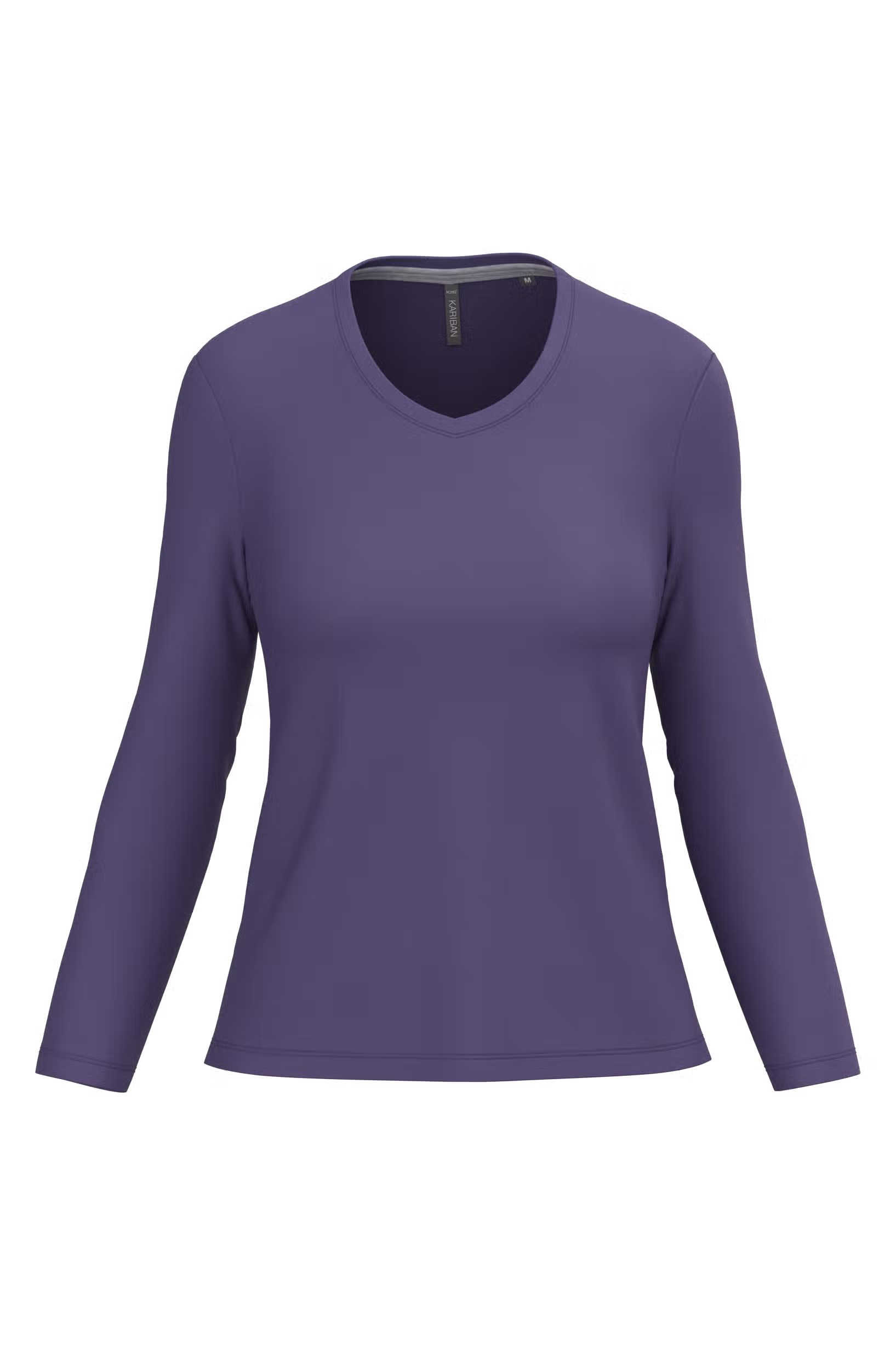 T-shirt col V manches longues femme – Image 55