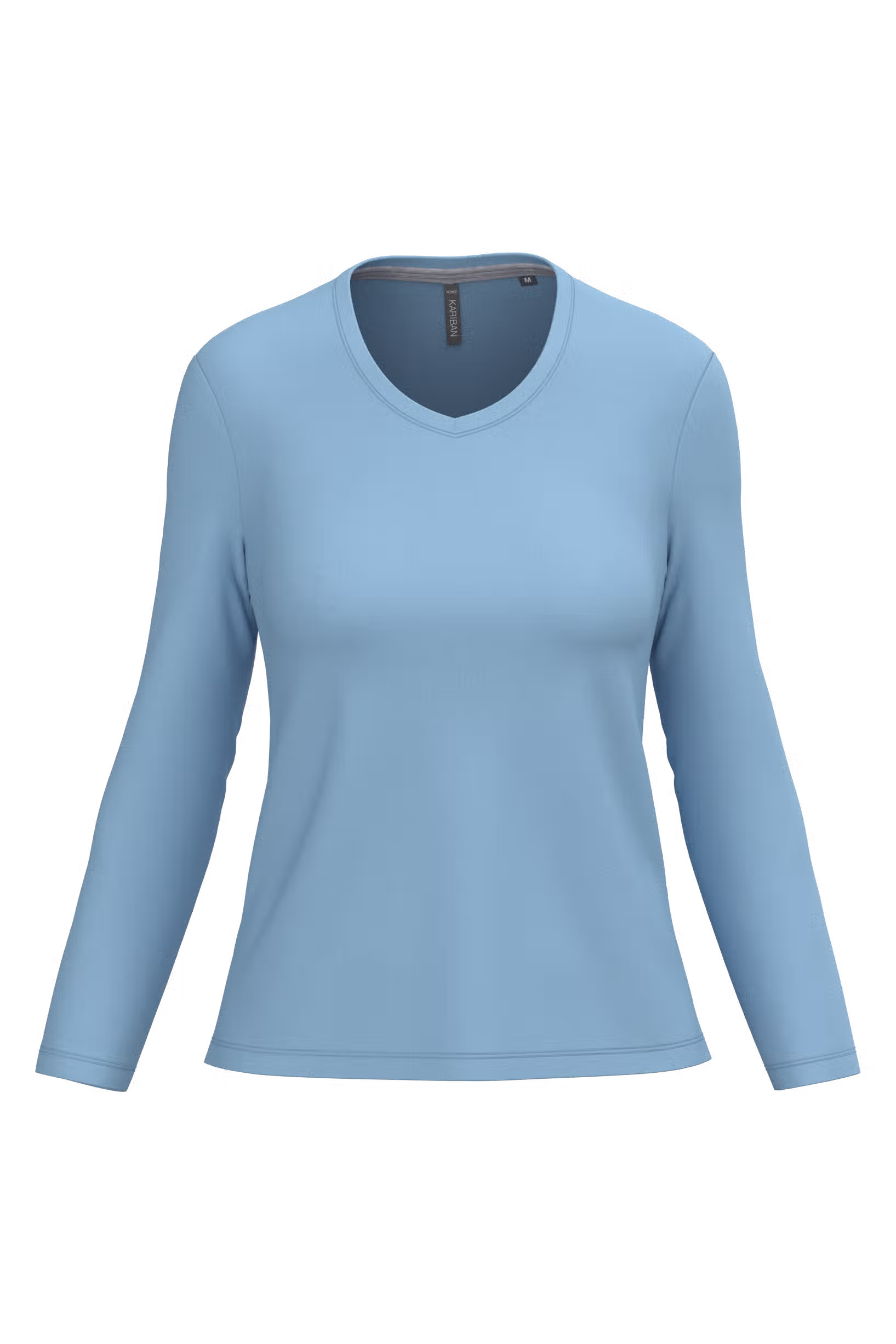 T-shirt col V manches longues femme – Image 64