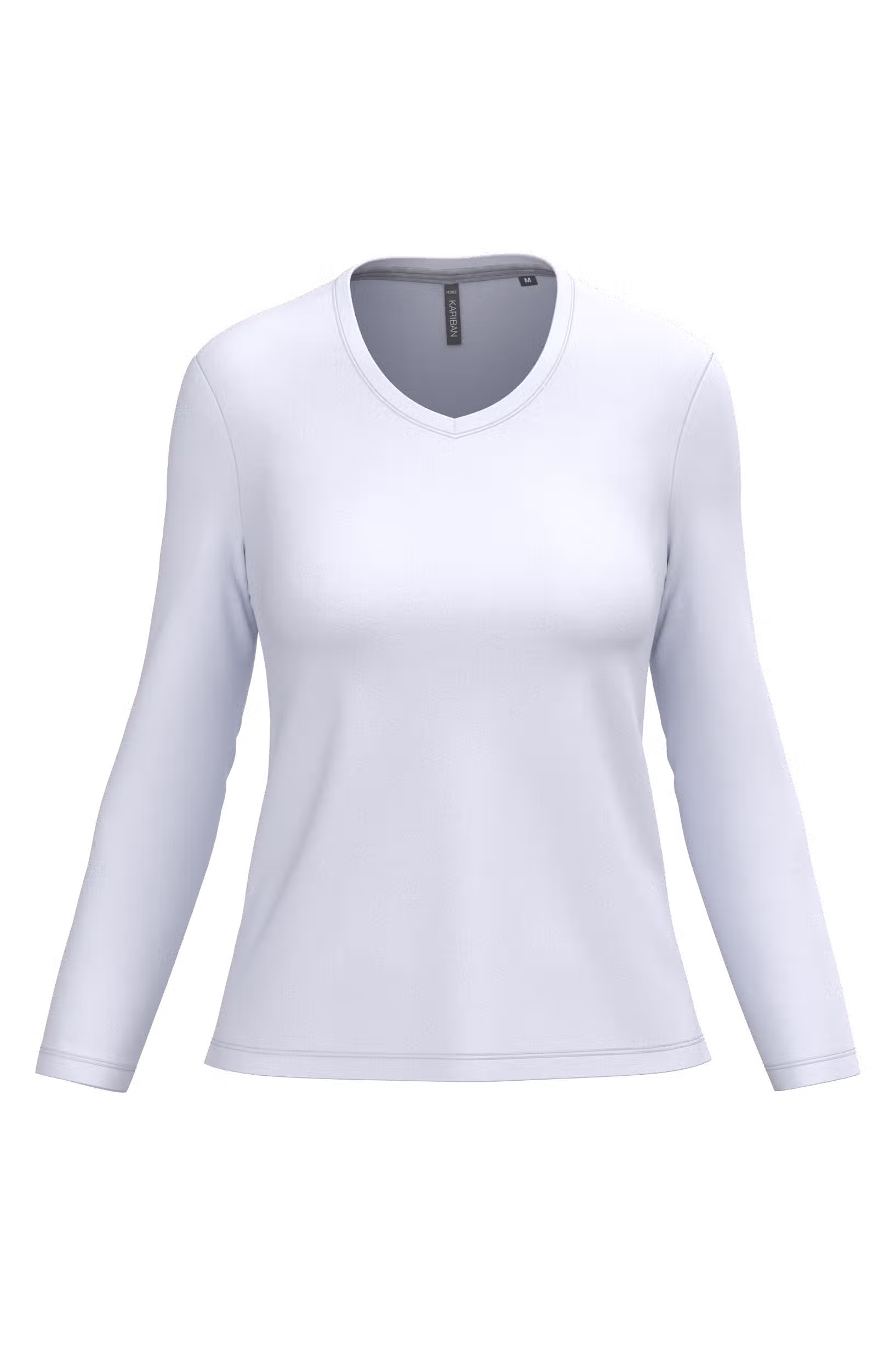 T-shirt col V manches longues femme – Image 10