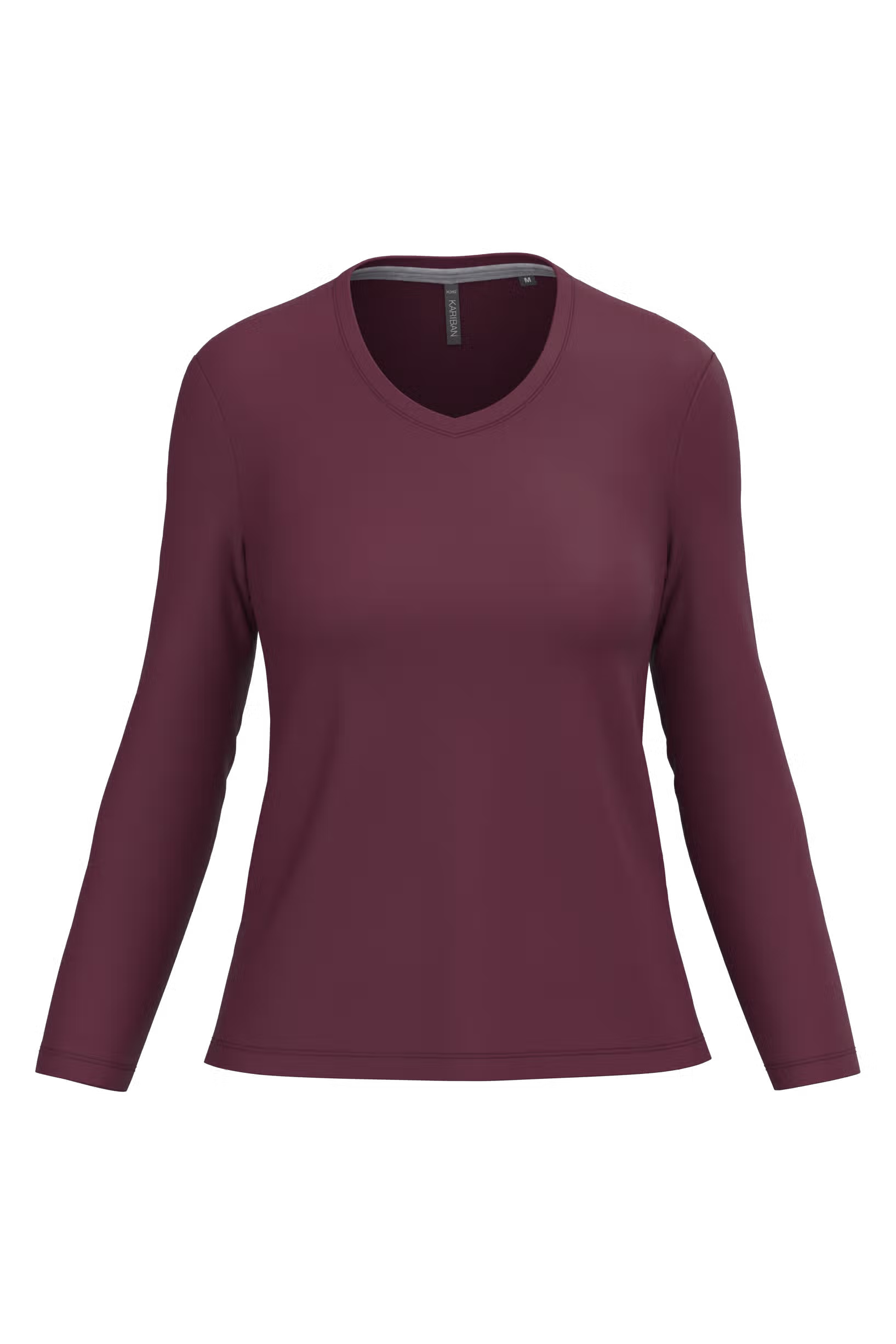 T-shirt col V manches longues femme – Image 70