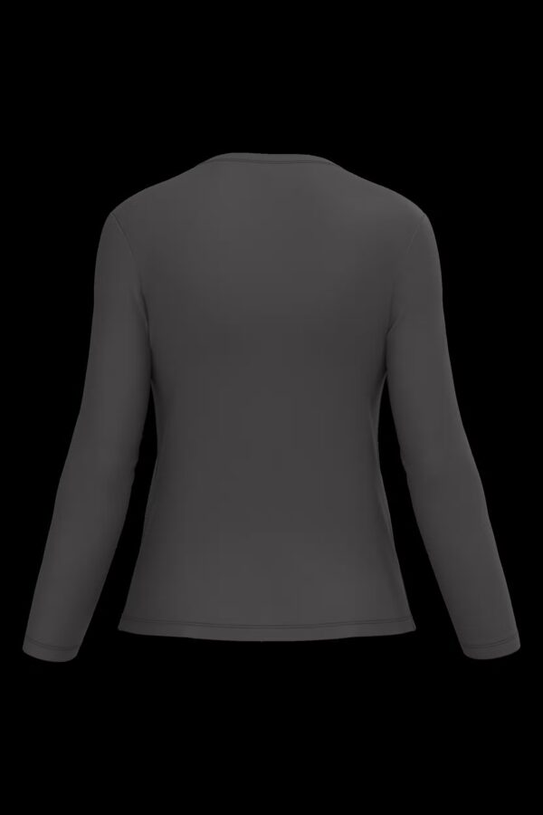 T-shirt col rond manches longues femme