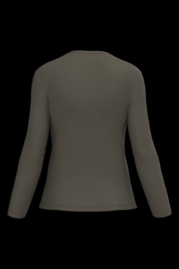 T-shirt col rond manches longues femme