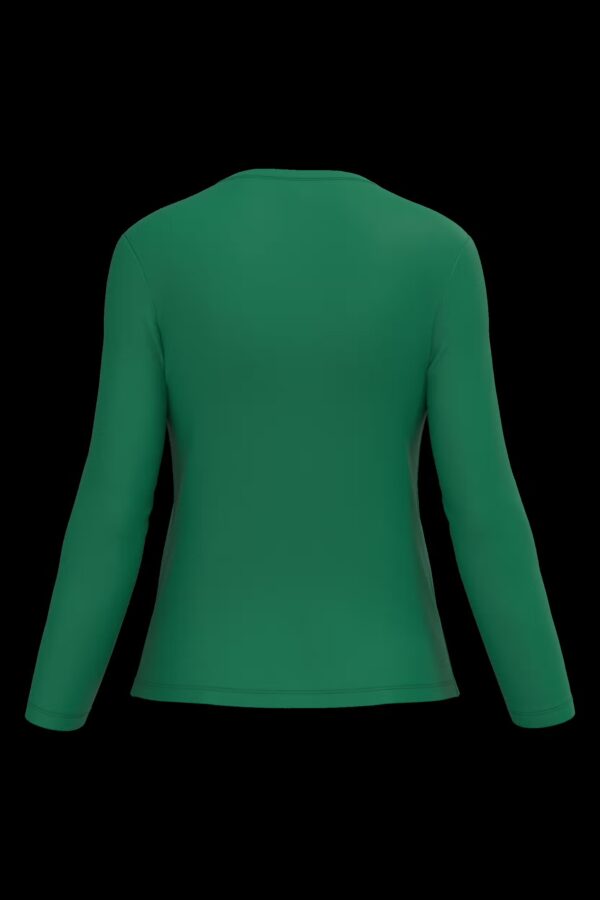 T-shirt col rond manches longues femme