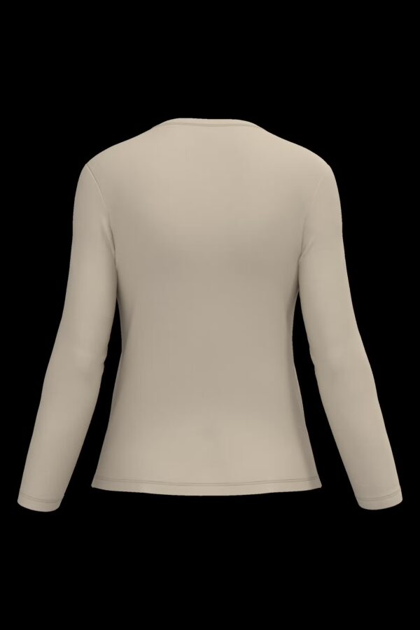 T-shirt col rond manches longues femme