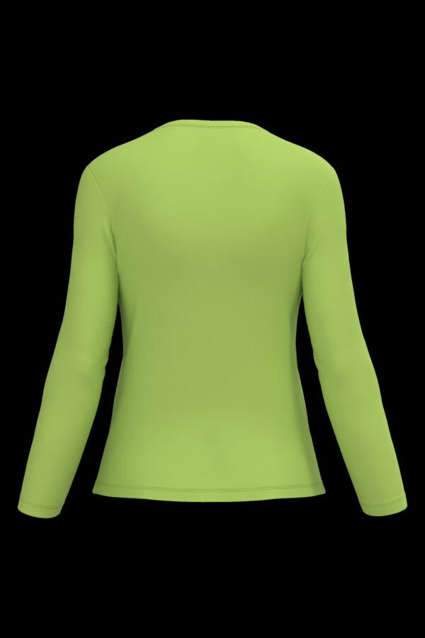 T-shirt col rond manches longues femme