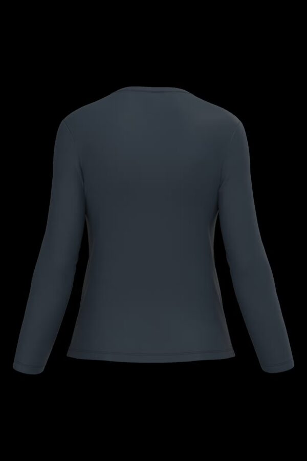 T-shirt col rond manches longues femme