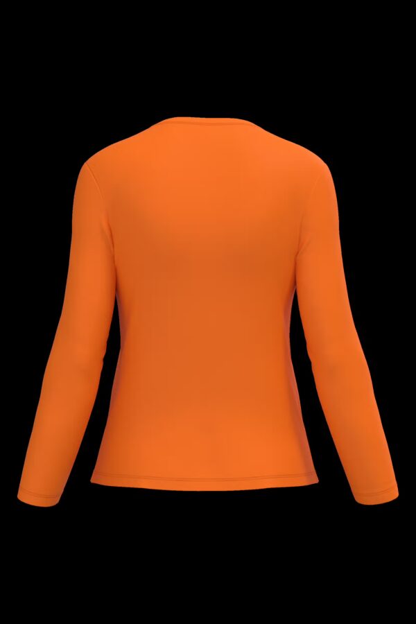 T-shirt col rond manches longues femme