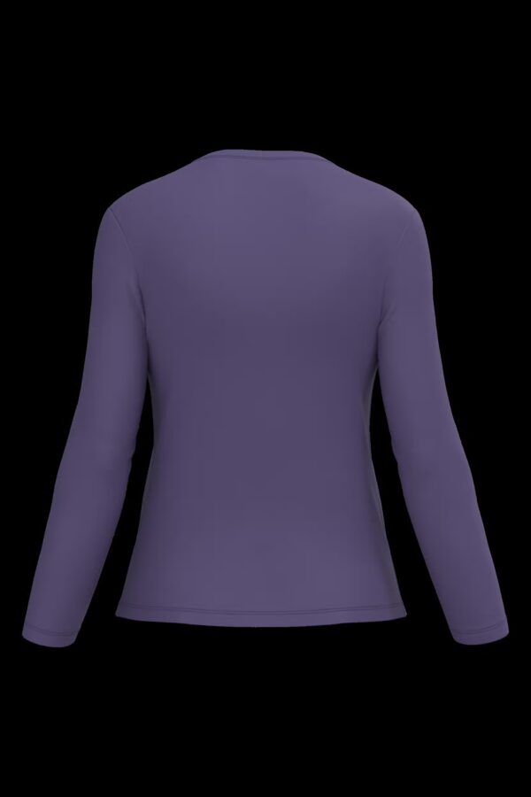 T-shirt col rond manches longues femme