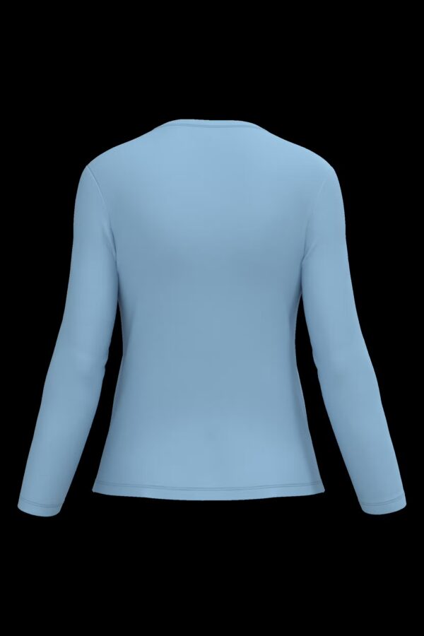 T-shirt col rond manches longues femme