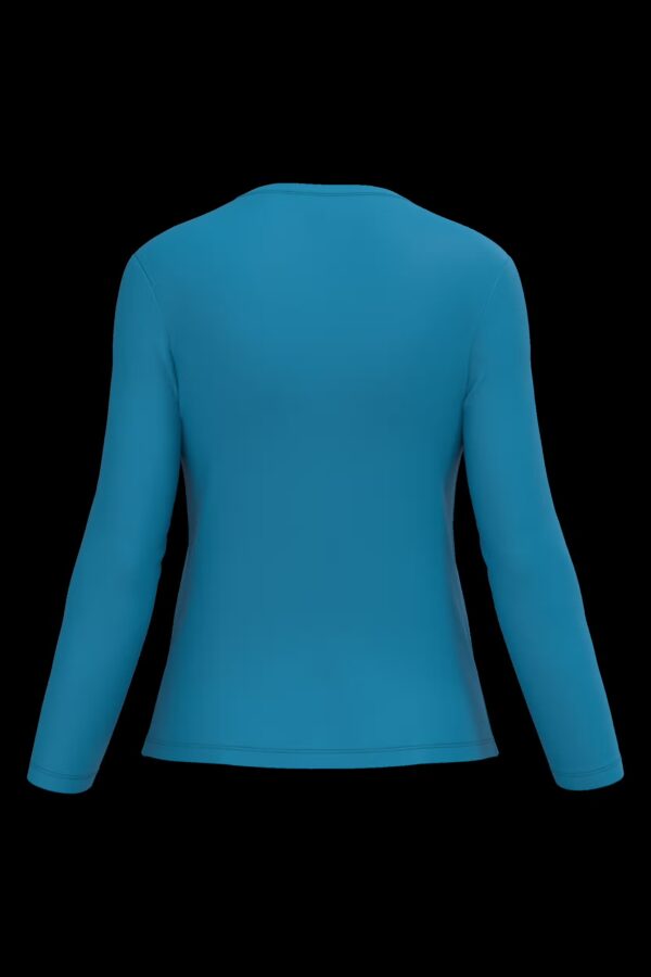 T-shirt col rond manches longues femme