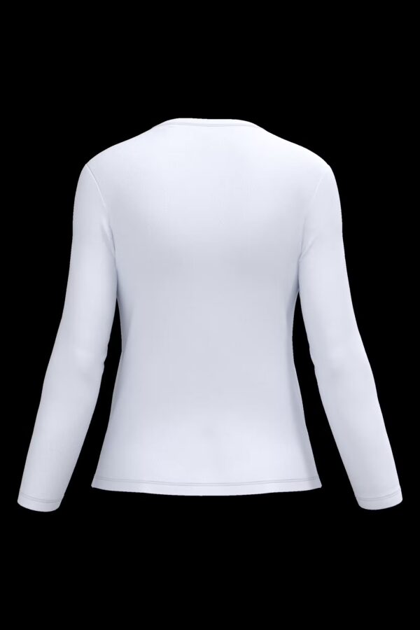 T-shirt col rond manches longues femme
