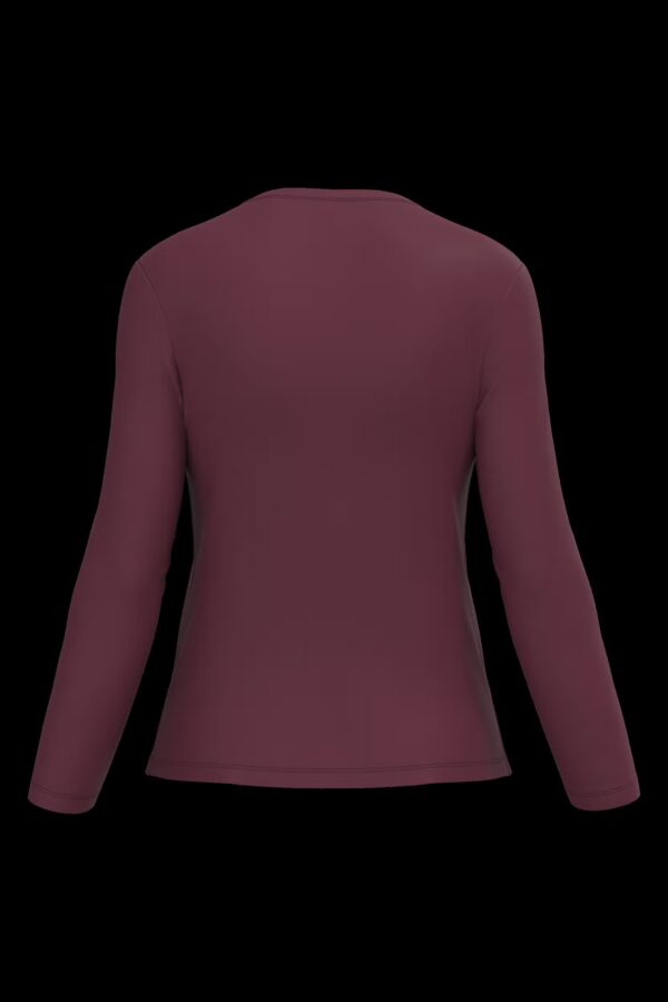 T-shirt col rond manches longues femme
