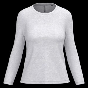 T-shirt col rond manches longues femme – Image 16