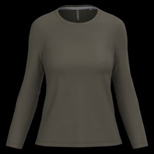 T-shirt col rond manches longues femme – Image 25
