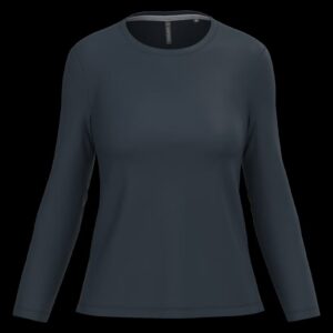 T-shirt col rond manches longues femme – Image 46