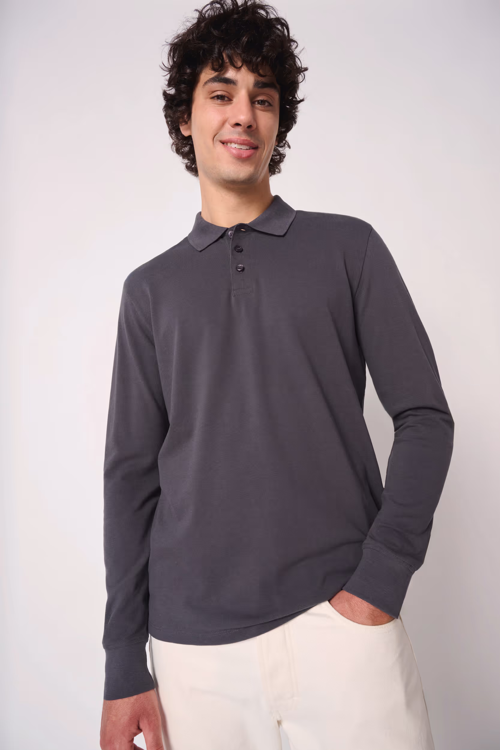 Polo piqué LSL homme – Image 3