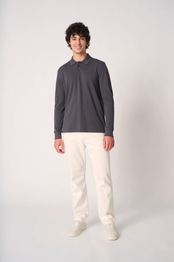 Polo piqué LSL homme