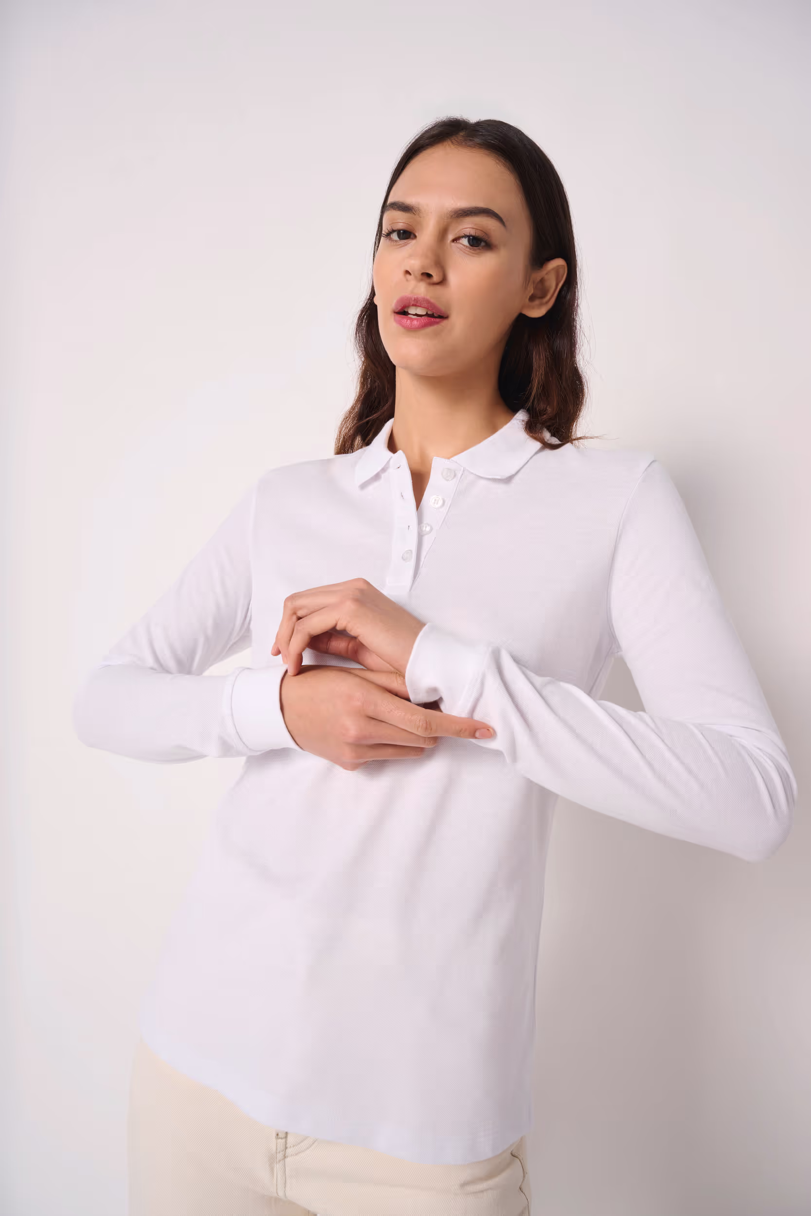 Polo piqué LSL femme – Image 4