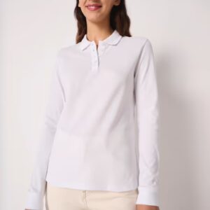 Polo piqué LSL femme – Image 1