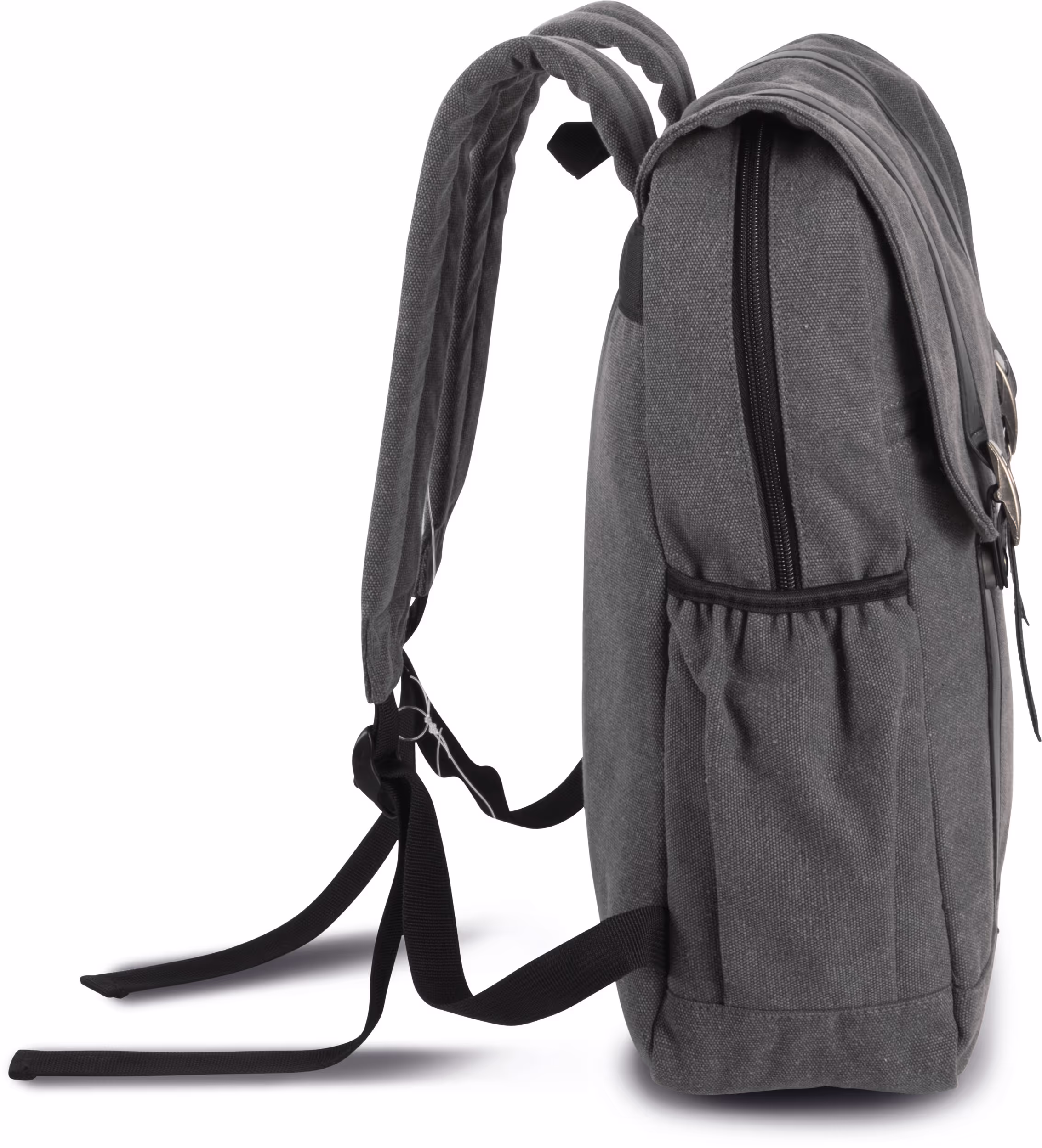 Sac à dos en toile à rabat – Image 3
